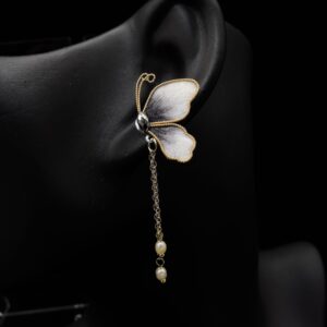 Half Butterfly Ear Stud